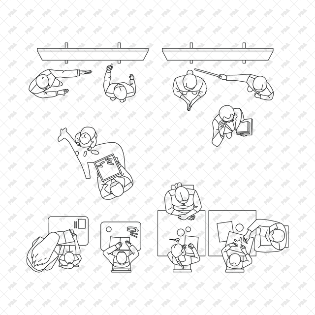 CAD, Vector School and Kindergarten in Top View - Post Digital Architecture — Free and Affordable Resources for Architects