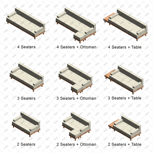 Revit Family - Sofa Beds - Post Digital Architecture — Free and Affordable Resources for Architects