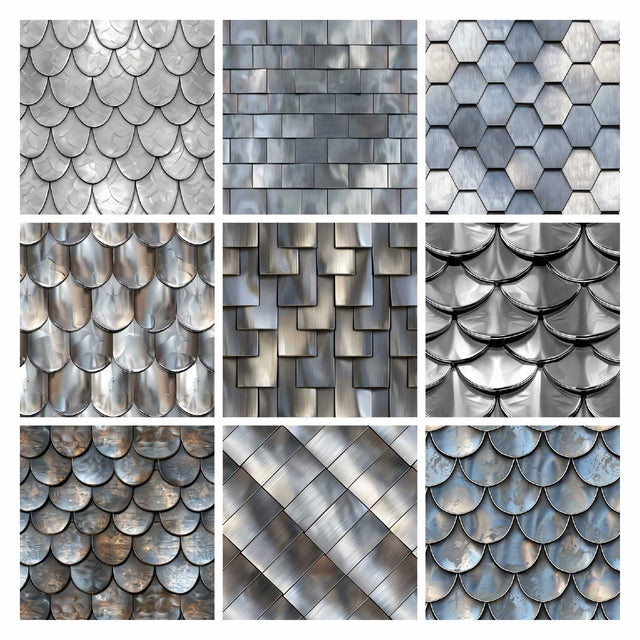 Photoshop, Illustrator Pattern Library - Metal Shingles - Post Digital Architecture — Free and Affordable Resources for Architects