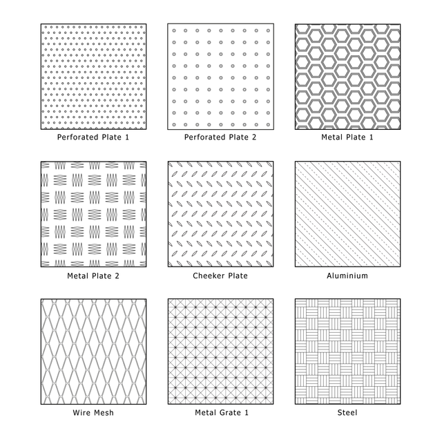 Mud Pattern Metal Pattern Illustrator Pattern Library - Metal Patterns 2 | Post Digital Architecture
