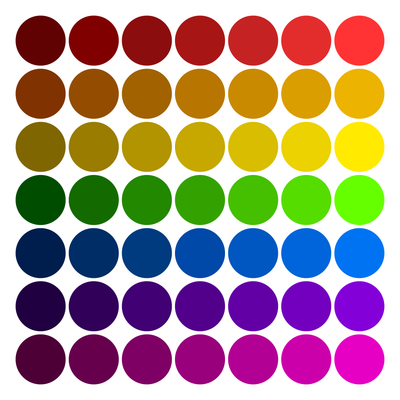 Illustrator Swatches Library - Rainbow Set