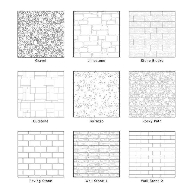 Illustrator Pattern Library - Stone Patterns - Post Digital Architecture — Free and Affordable Resources for Architects