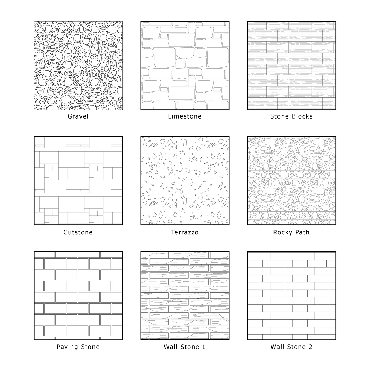 Illustrator Pattern Library - Stone Patterns | Post Digital Architecture