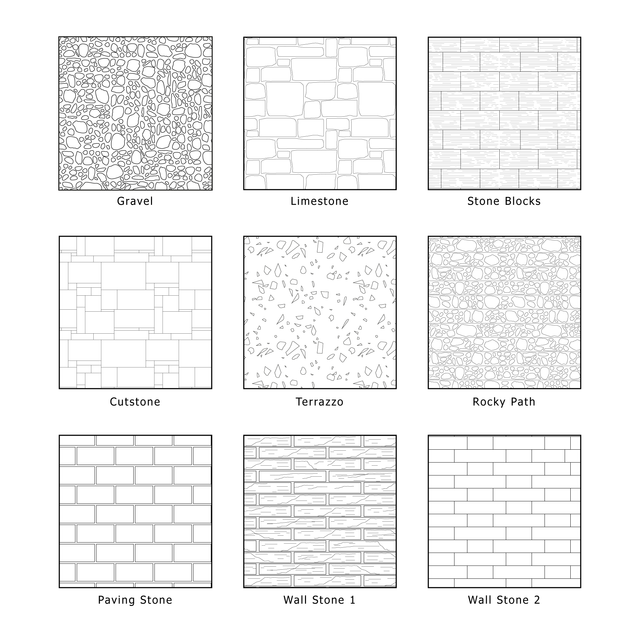 Illustrator Pattern Library - Stone Patterns