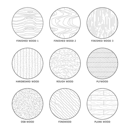 Illustrator Pattern Library - Wooden Patterns 2