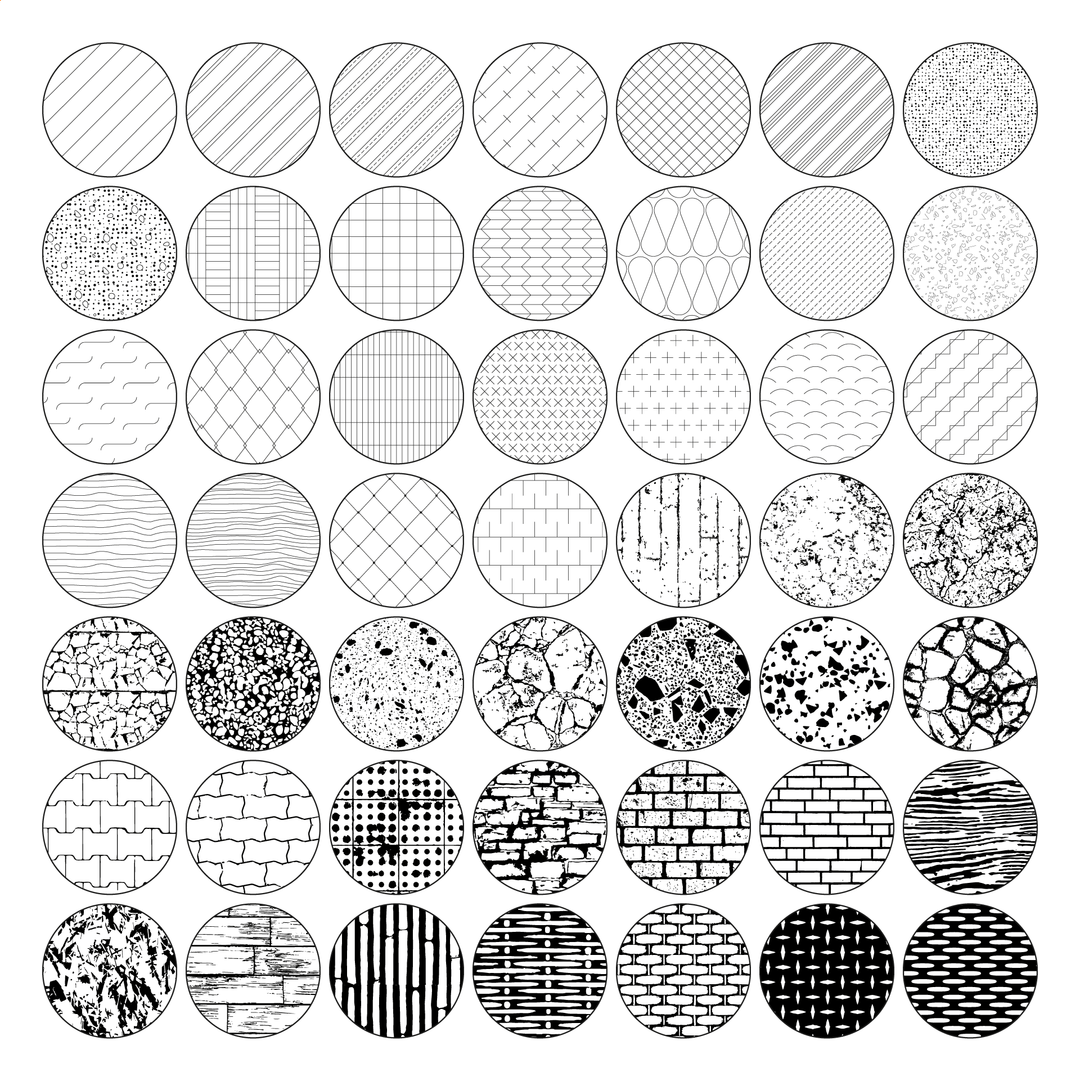 Illustrator Pattern Library - Architectural Materials