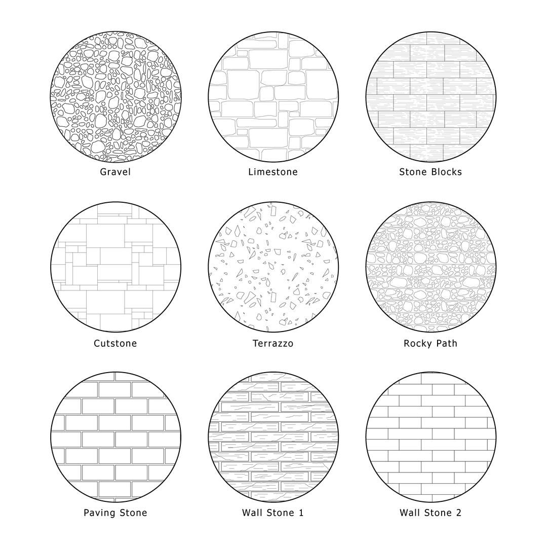 Illustrator Pattern Library - Stone Patterns