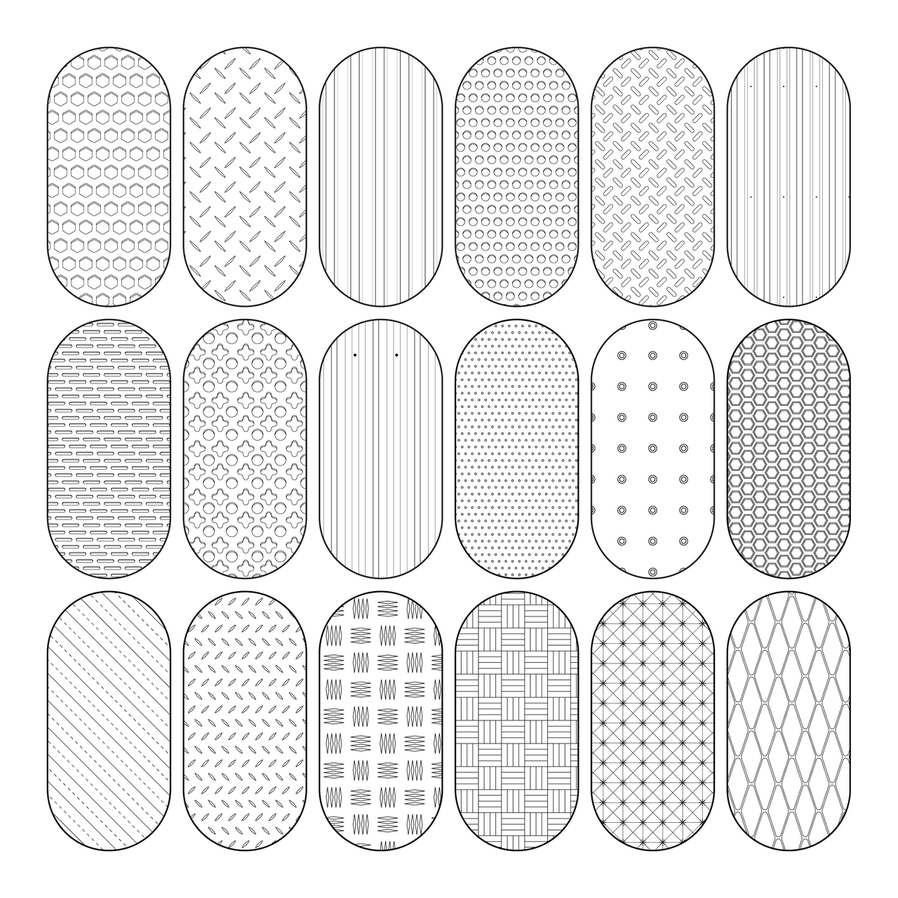 Steel File Pattern Illustrator Pattern Library - Metal Patterns Big Set