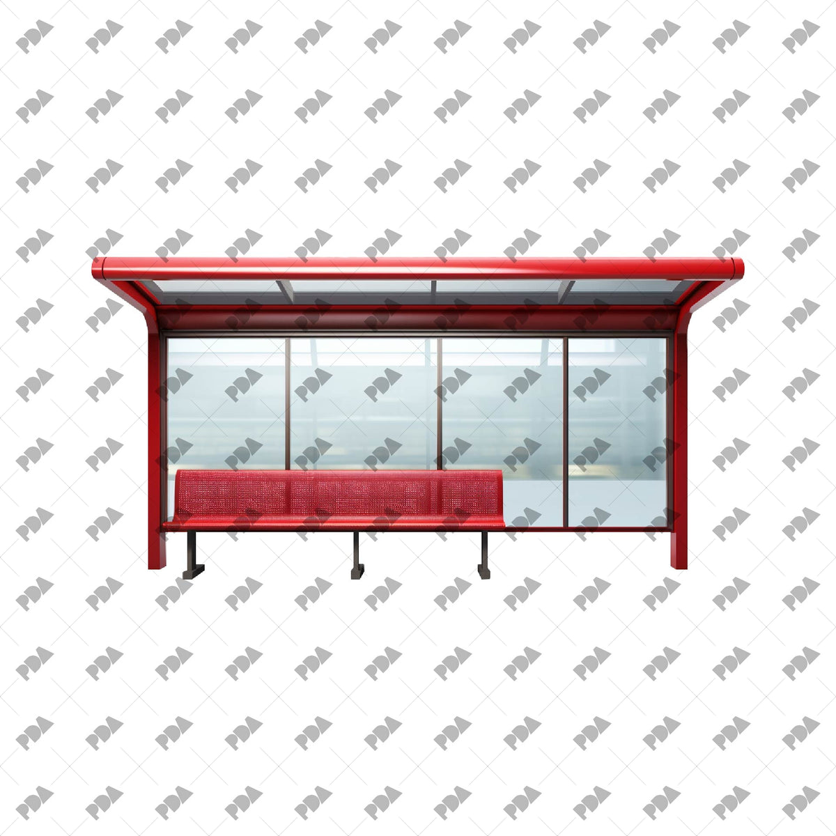 Cutout Bus Stops for Architectural Collages