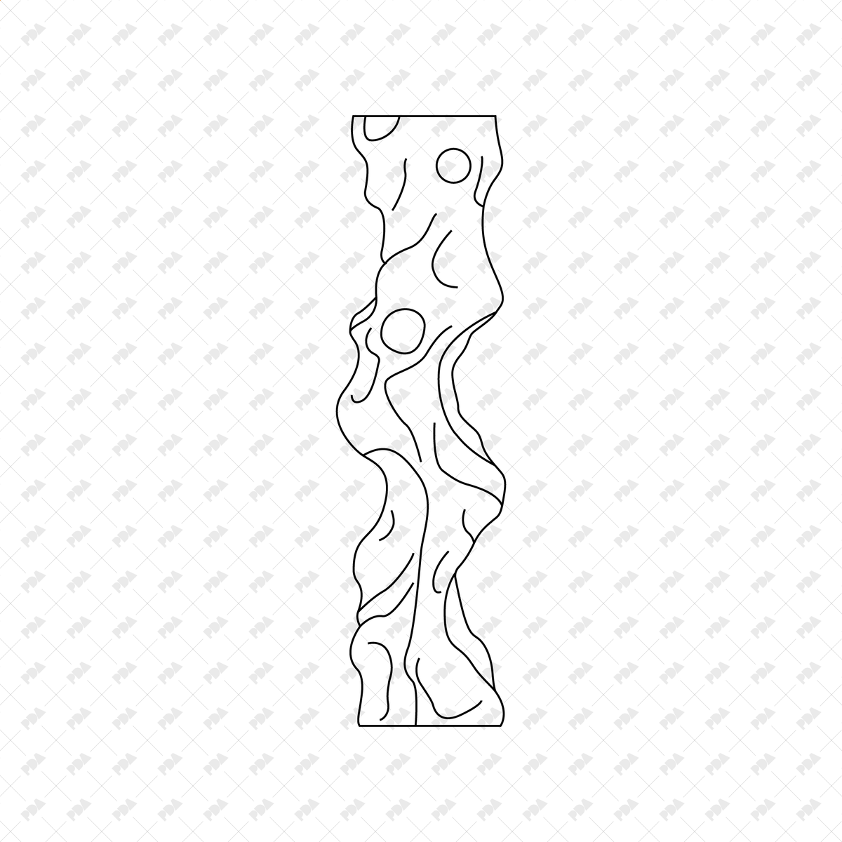 CAD, Vector Modern Columns Set