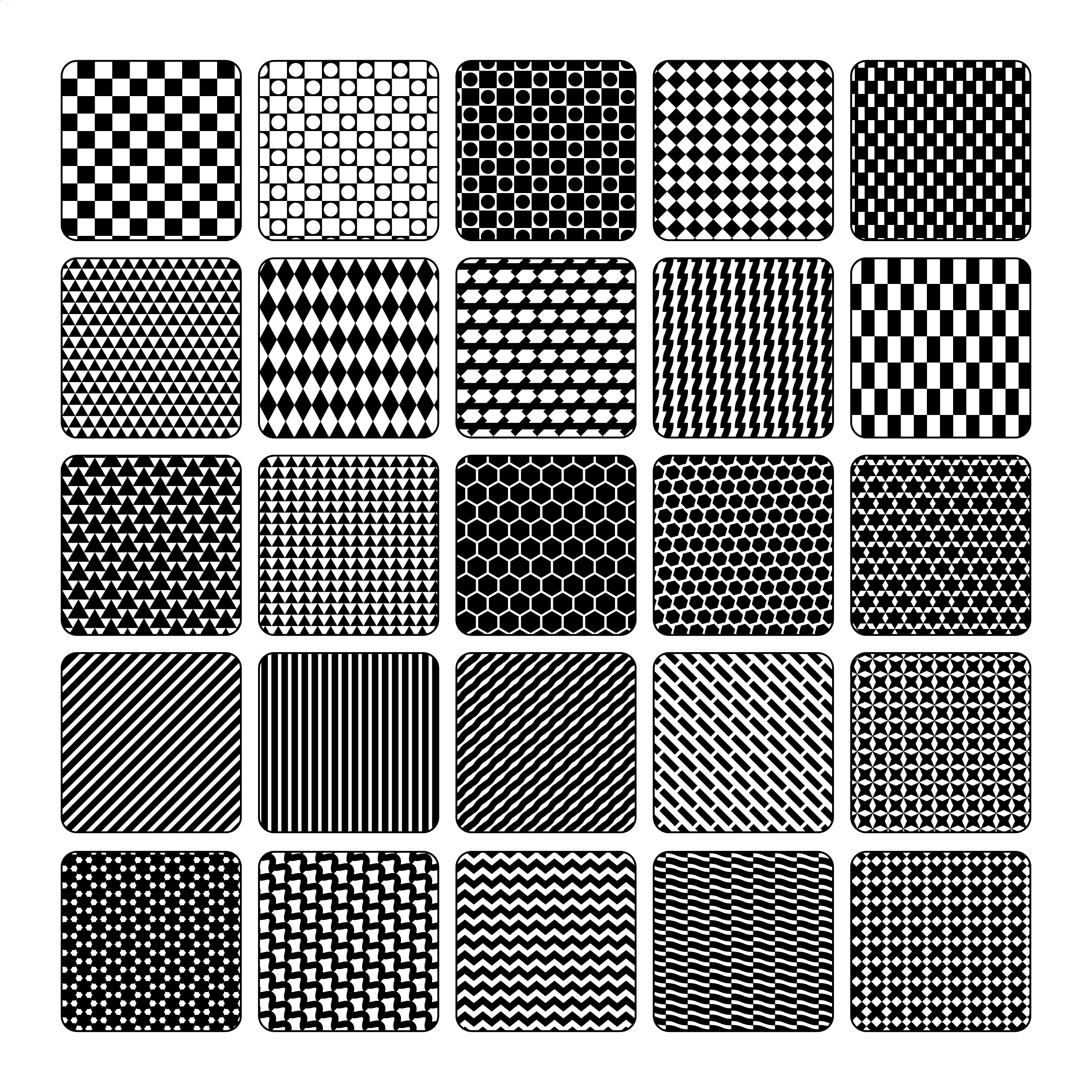 Search Pattern Raster Illustrator Pattern Library - Hatches 2 Multi-Pack