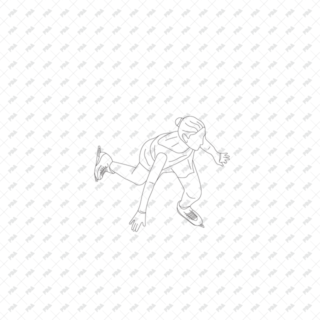 CAD, Vector, PNG Ice Skating Characters in Top View - Post Digital Architecture — Free and Affordable Resources for Architects