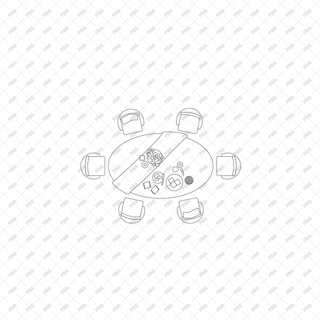 CAD, Vector, PNG Dining Tables and Chairs Layouts in Top View - Post Digital Architecture — Free and Affordable Resources for Architects