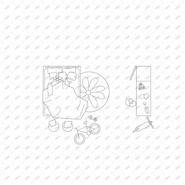 CAD, Vector, PNG Kids' Bedroom Layouts in Top View - Post Digital Architecture — Free and Affordable Resources for Architects