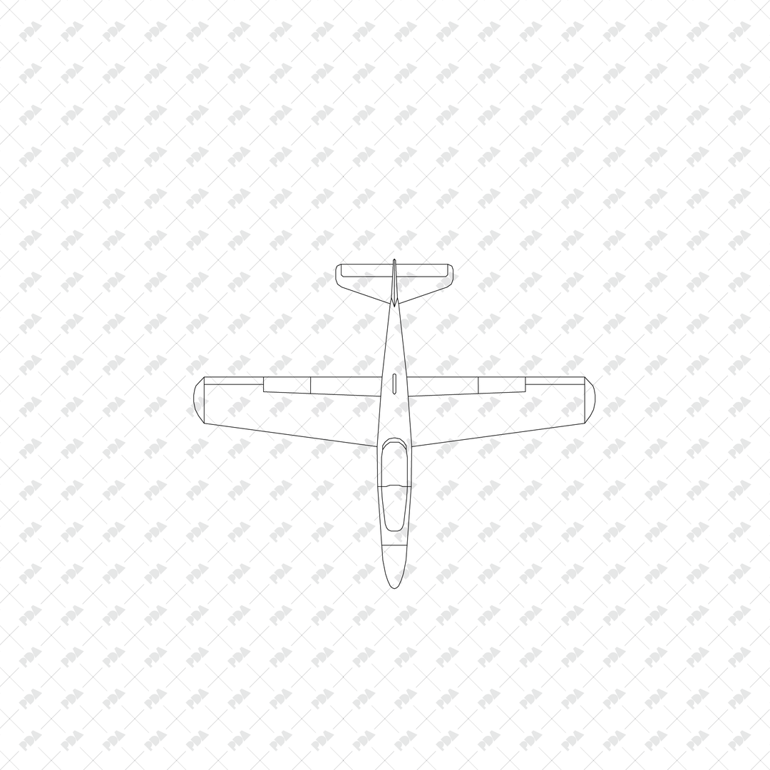 CAD, Vector, and PNG Personal Aviation Devices, Top View