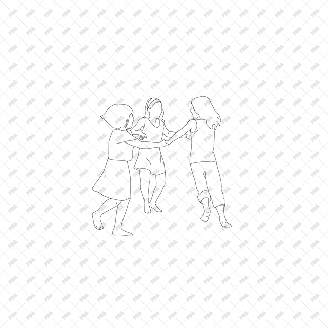 CAD, Vector, PNG People Doing Urban Activities in Front and Side Views - Post Digital Architecture — Free and Affordable Resources for Architects