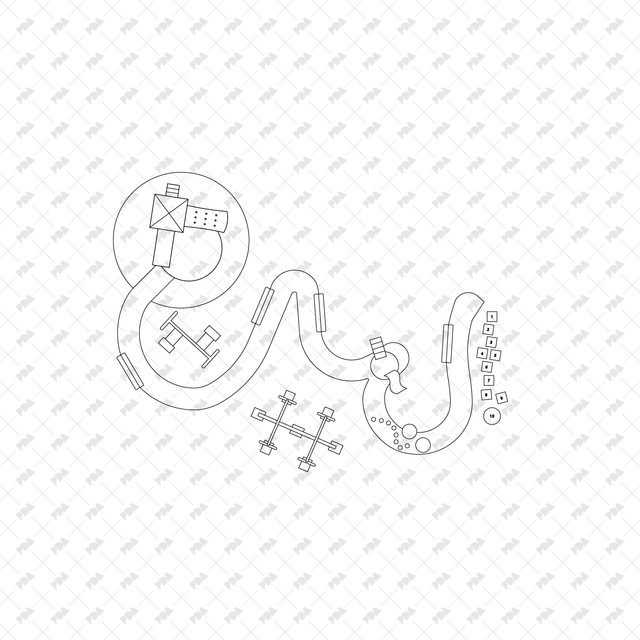 CAD, Vector, PNG Kids Playground Layouts in Top View - Post Digital Architecture — Free and Affordable Resources for Architects