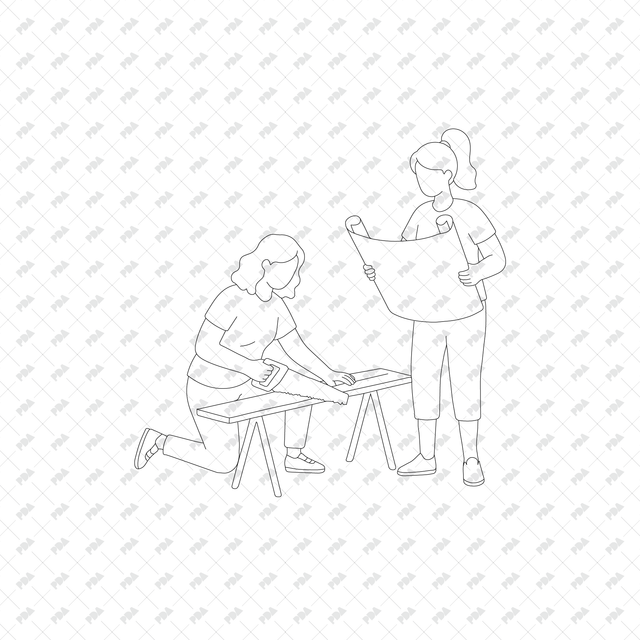 CAD, Vector, PNG Home Renovation in Front and Side Views - Post Digital Architecture — Free and Affordable Resources for Architects