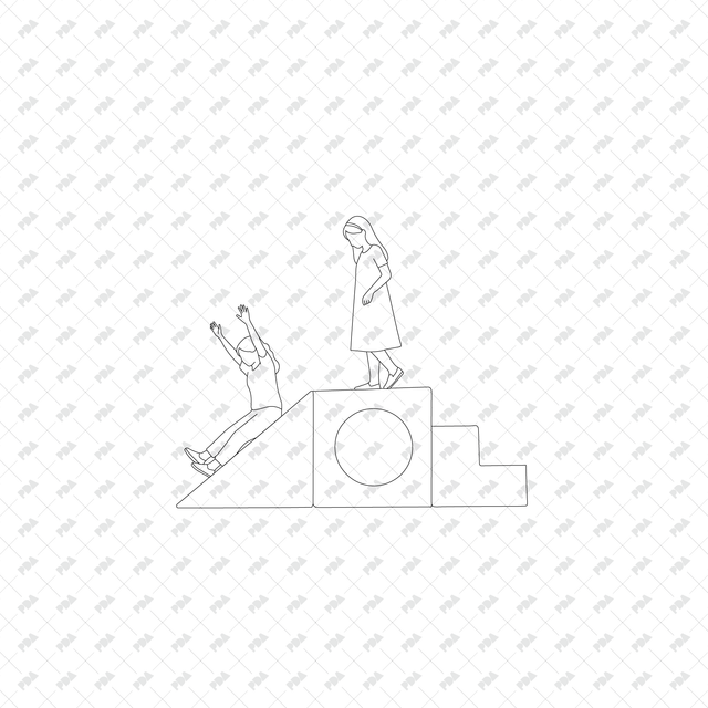 CAD, Vector, PNG People Doing Urban Activities in Front and Side Views - Post Digital Architecture — Free and Affordable Resources for Architects