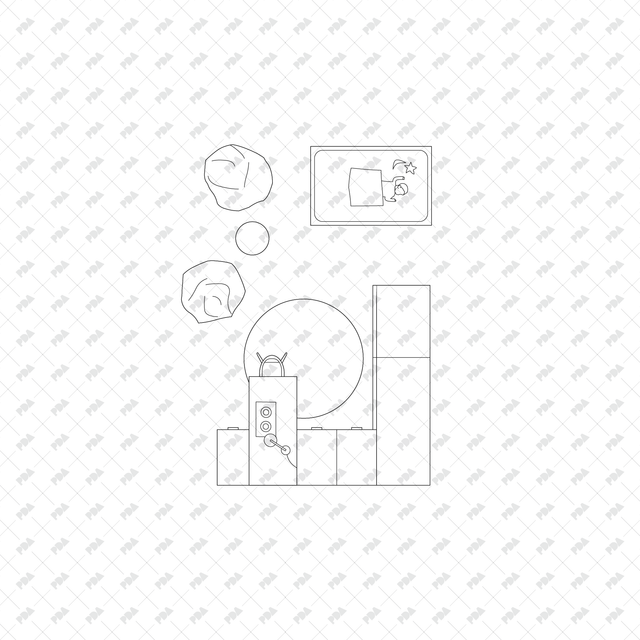 CAD, Vector, PNG Kids' Bedroom Layouts in Top View - Post Digital Architecture — Free and Affordable Resources for Architects