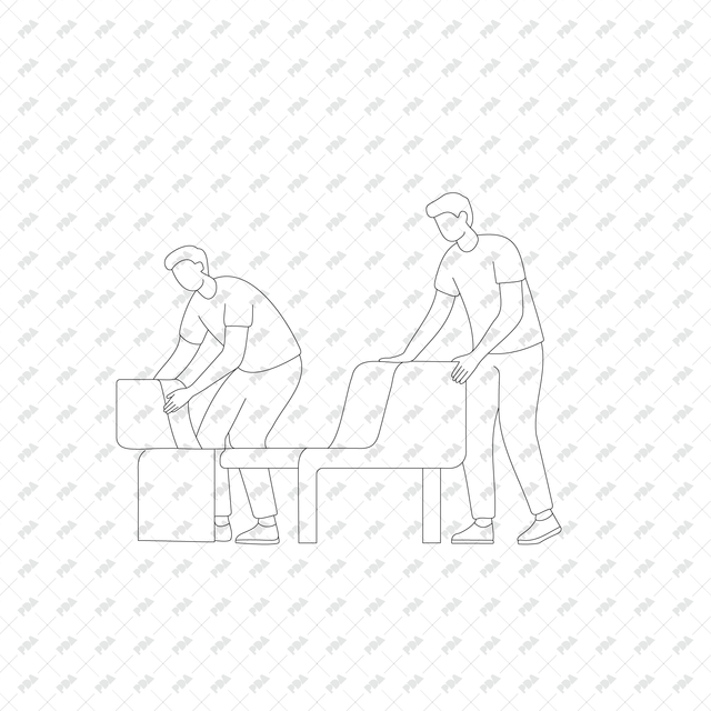 CAD, Vector, PNG Home Renovation in Front and Side Views - Post Digital Architecture — Free and Affordable Resources for Architects