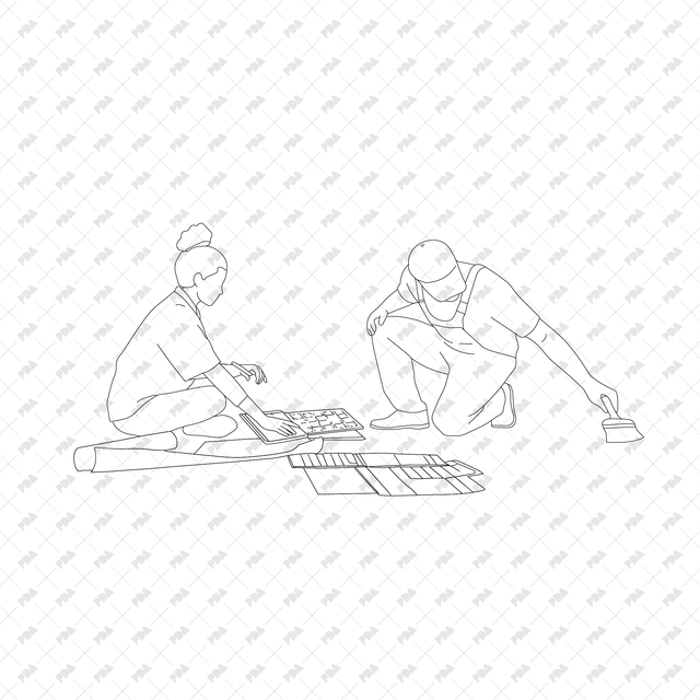 CAD, Vector, PNG Home Renovation in Front and Side Views - Post Digital Architecture — Free and Affordable Resources for Architects