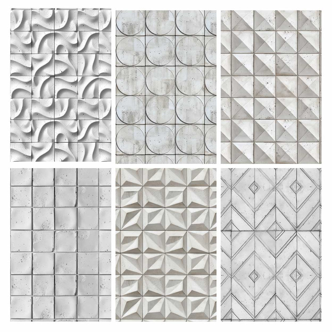 Illustrator Pattern - Realistic Concrete Tiles Textures