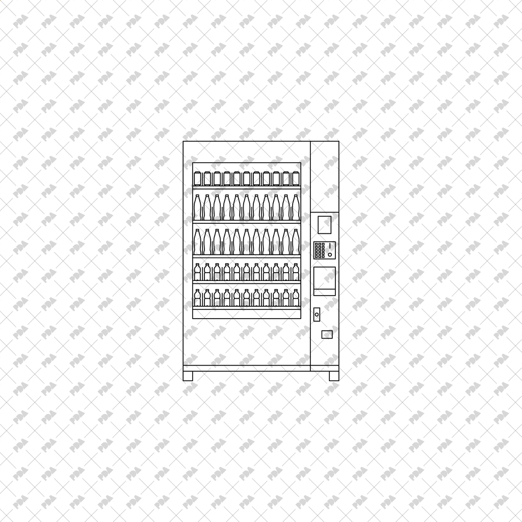 CAD Vector Vending Machines For Architectural Drawings cad-vector-vending-machines-for-architectural-drawings