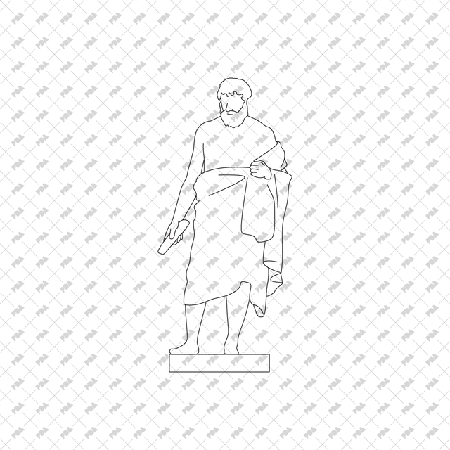 CAD, Vector Ancient Statues - Post Digital Architecture — Free and Affordable Resources for Architects