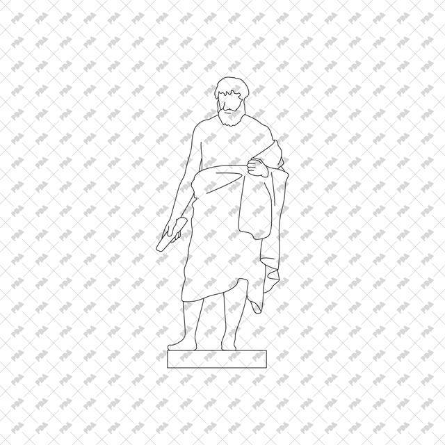 CAD, Vector Ancient Statues