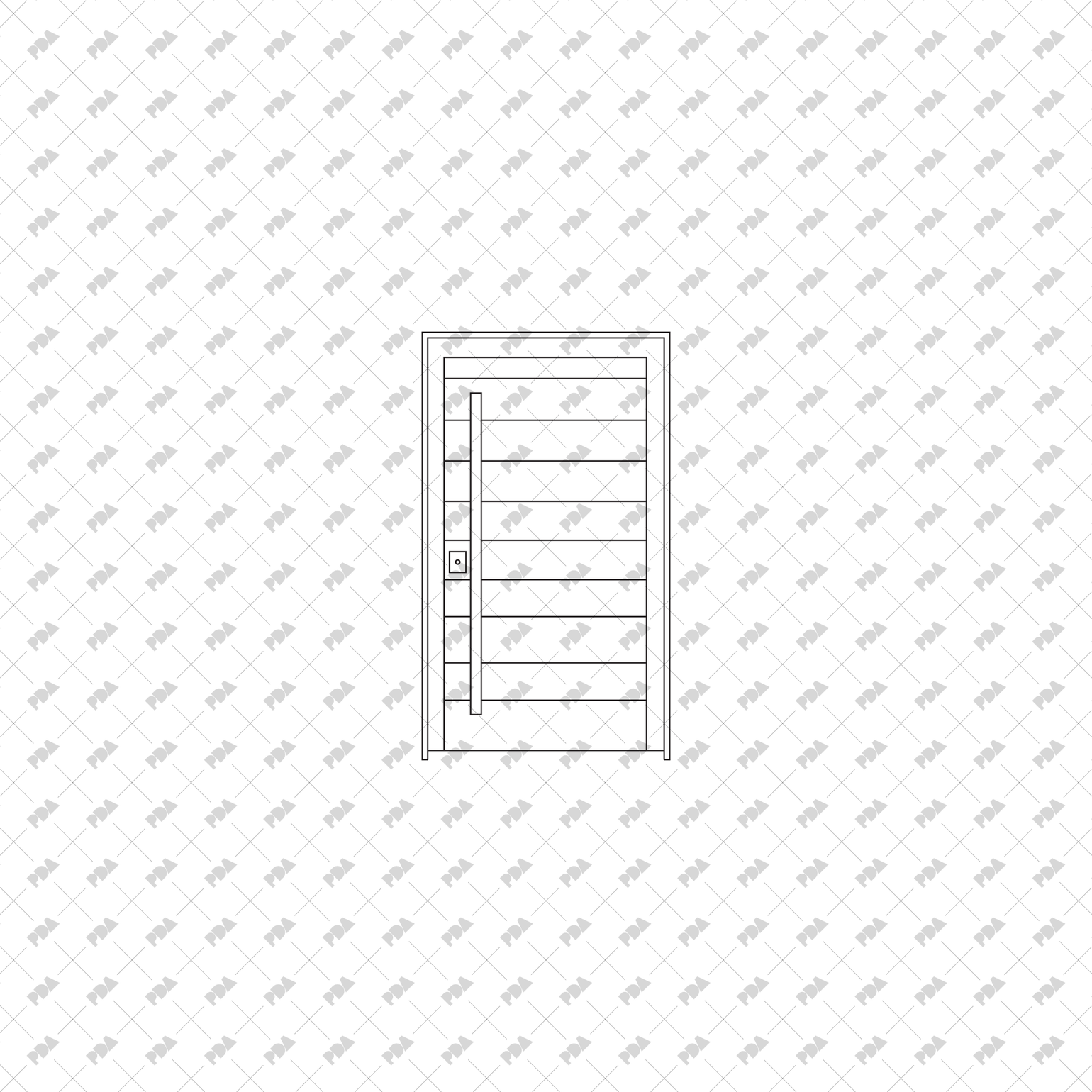 CAD Vector Doors Set for Architectural Drawings