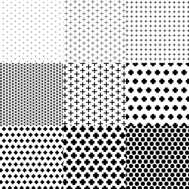 Illustrator Pattern Library - Plus Grid Patterns - Post Digital Architecture — Free and Affordable Resources for Architects