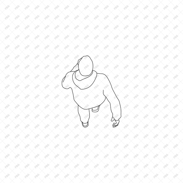 CAD, Vector, PNG Characters Climbing Stairs in Top View - Post Digital Architecture — Free and Affordable Resources for Architects