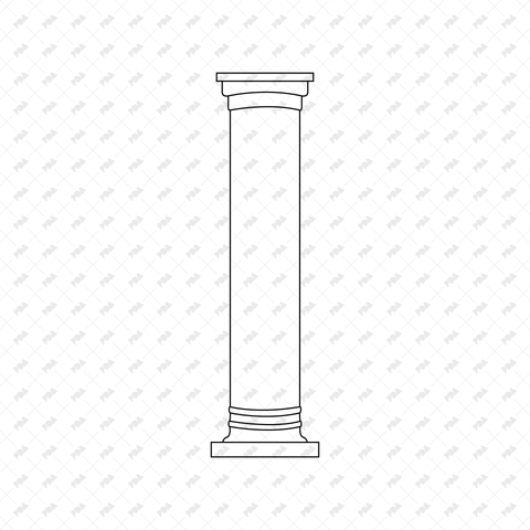 CAO, ensemble de colonnes modernes vectorielles