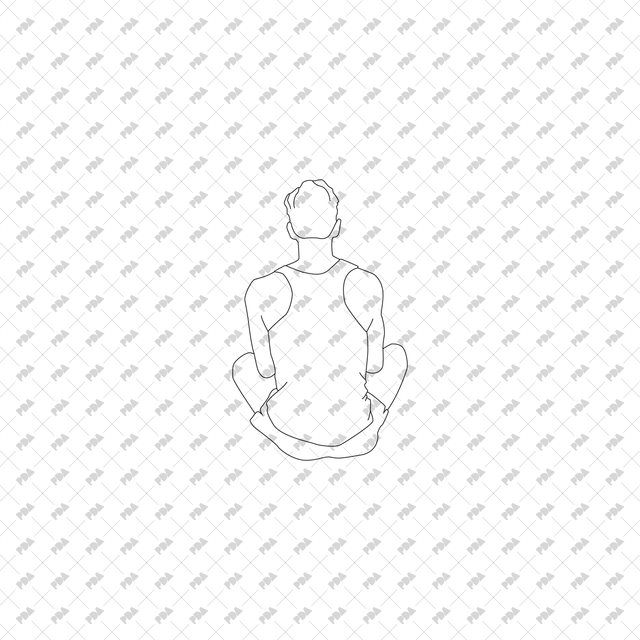 CAD, Vector Sitters in Back View Set - Post Digital Architecture — Free and Affordable Resources for Architects