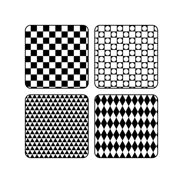 Black And White Square Patterns