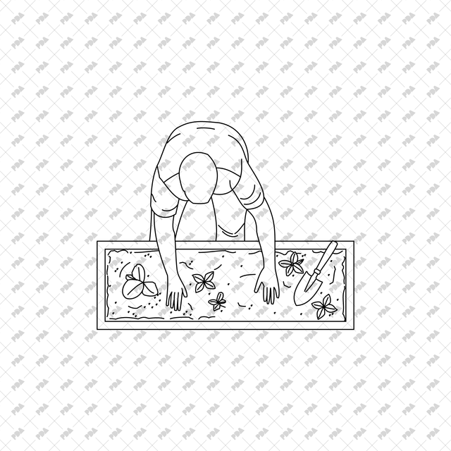 CAD, Vector, PNG Gardening Characters in Top View - Post Digital Architecture — Free and Affordable Resources for Architects