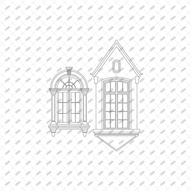 CAD, Vector Windows Set - Post Digital Architecture — Free and Affordable Resources for Architects