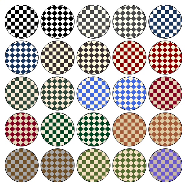 Illustrator Pattern Library - Traditional Harlequin Pattern Tiles