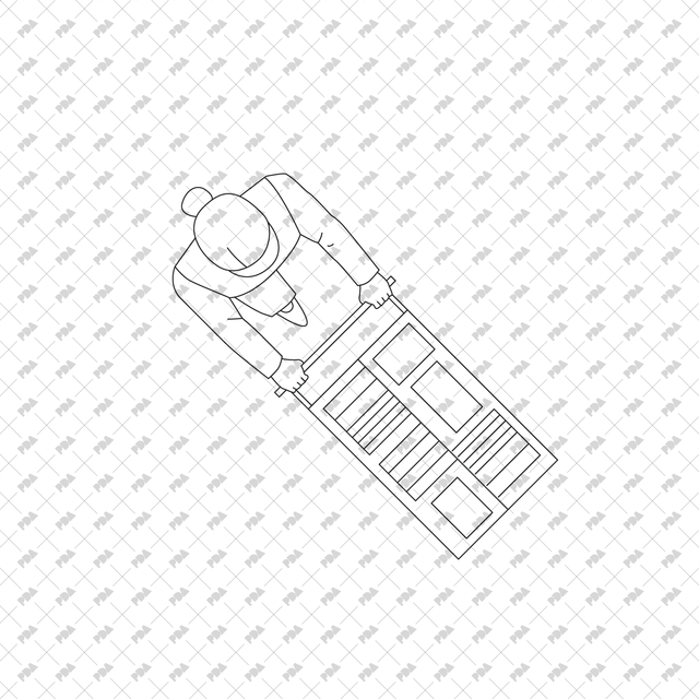 CAD, Vector Library Staff in Top View - Post Digital Architecture — Free and Affordable Resources for Architects