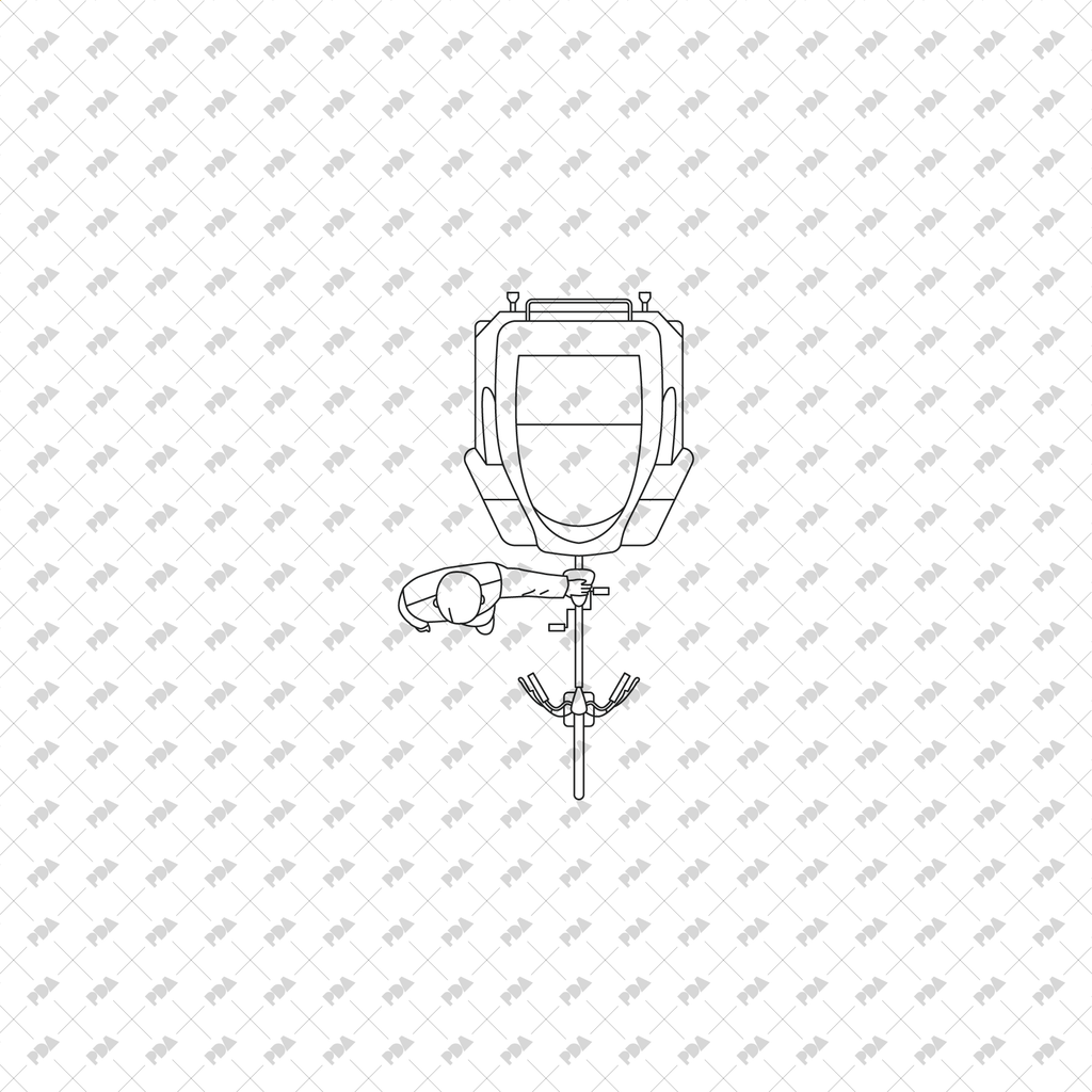 CAD, Vector Taxi, TukTuk, Rickshaw Drivers in Top View