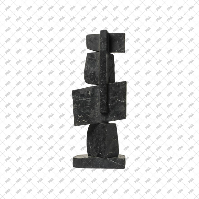 PNG Contemporary Basalt Lava Stone Sculptures Set