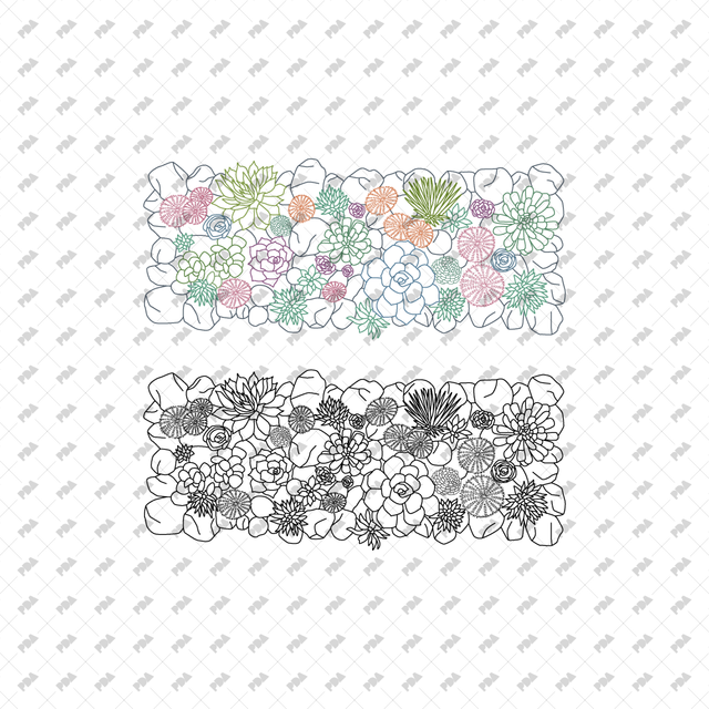 CAD, Vector, PNG Street Urban Planters in Color and B/W (Top View) - Post Digital Architecture — Free and Affordable Resources for Architects