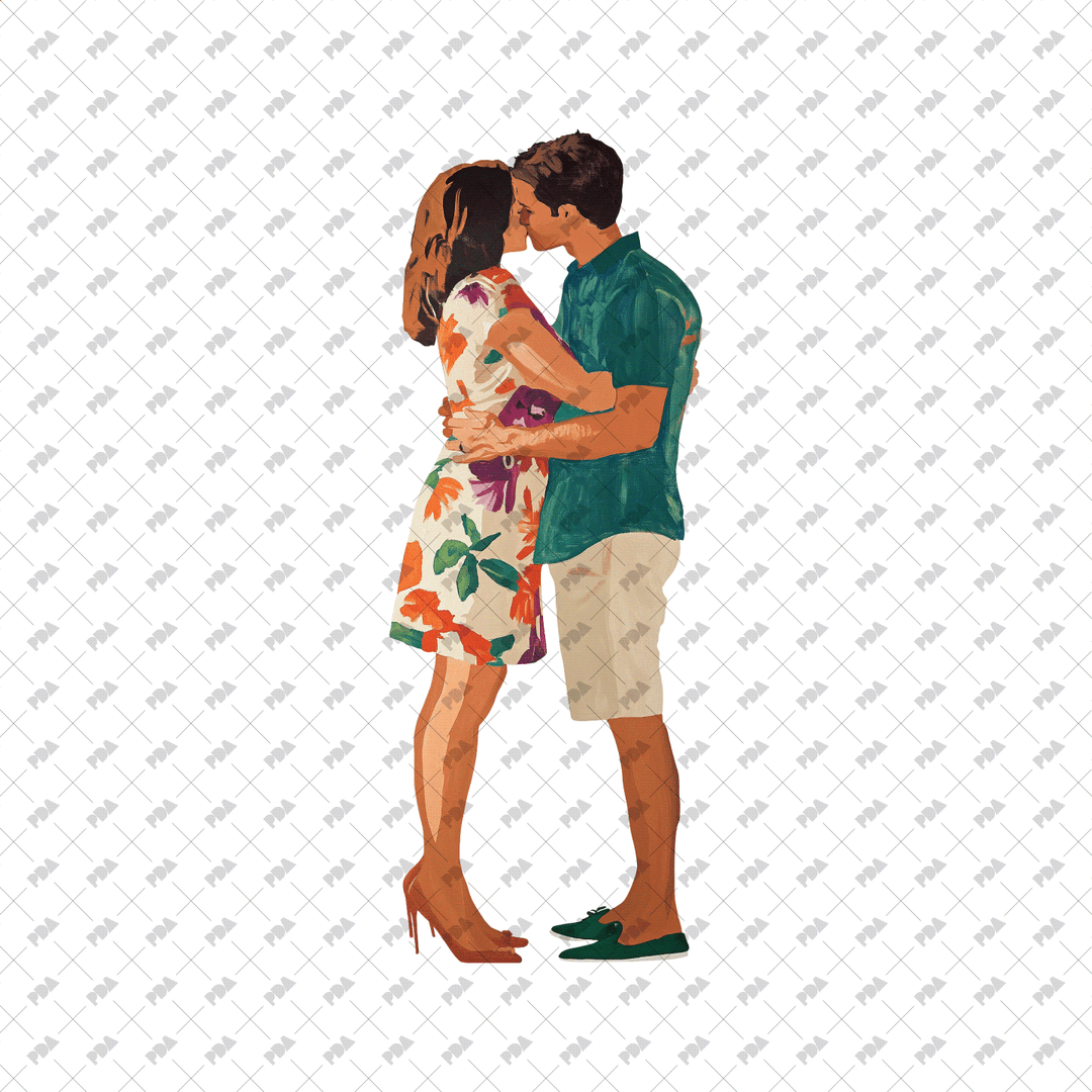 PNG Cutout Couples in Love - Kissing and Hugging