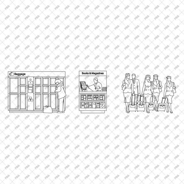 CAD, Vector Airport Design Multi Pack (Top & Side View) - Post Digital Architecture — Free and Affordable Resources for Architects