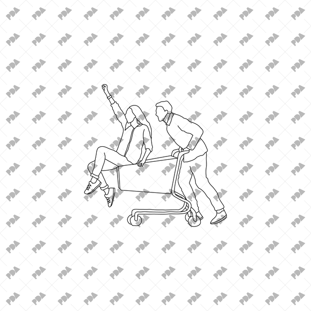 CAD, Vector Characters in Supermarket Set - Post Digital Architecture — Free and Affordable Resources for Architects