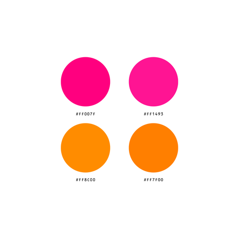Illustrator Swatches Library - Fluorescent Colors