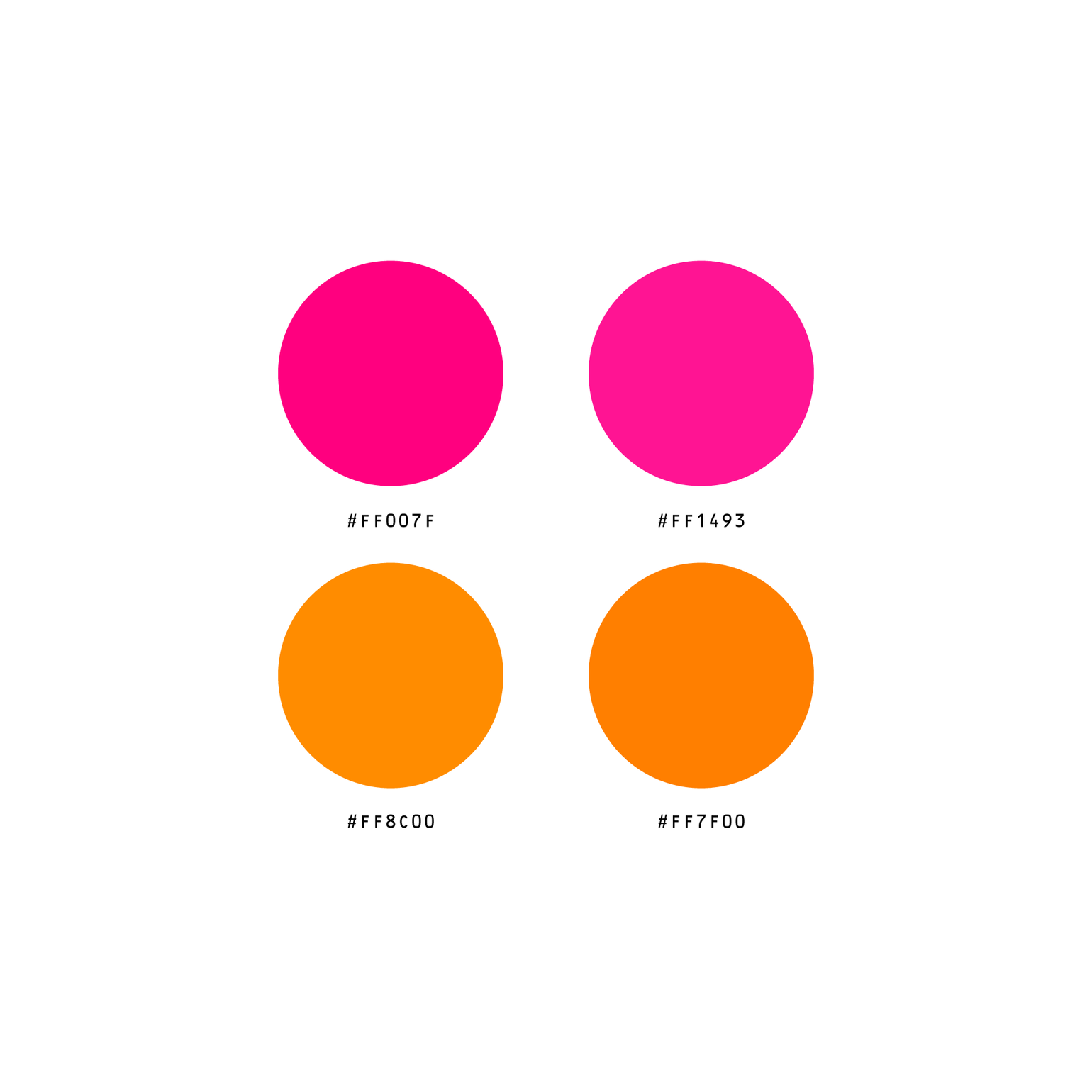 Illustrator Swatches Library - Fluorescent Colors