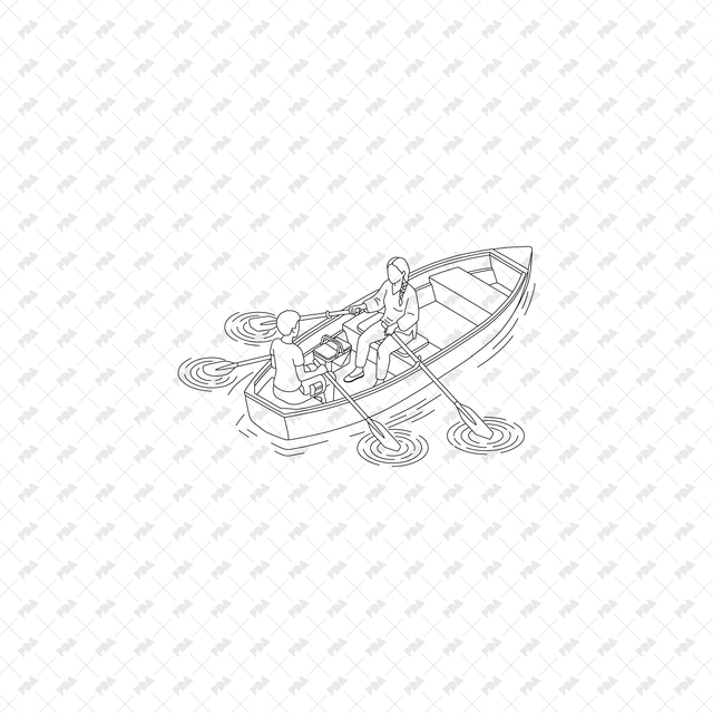 CAD, Vector, PNG Characters Boating in Isometric View - Post Digital Architecture — Free and Affordable Resources for Architects