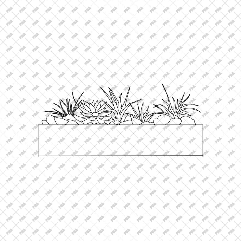 CAD, Vector Street Urban Plants in Planters